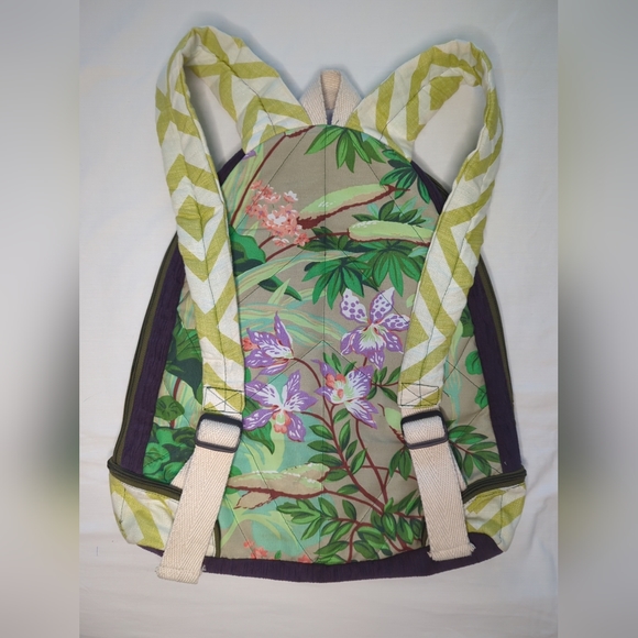 Cloth And Canvas Lightweight Floral Design Backpack - Picture 13 of 16